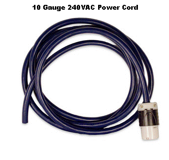 10 Gauge 240VAC 40' Power Cord
