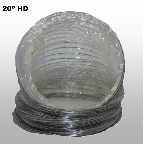 Heavy Duty Wire Reinforced Mylar Flex Ducting 20” x 25’HD (Per Case)