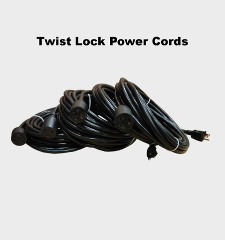 Four Twist Lock 120VAC Power Cords for C4 Pest or Restoration Heater